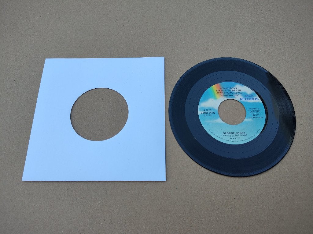 Single: George Jones - Honk Tonk Myself To Death (1991) USA, Verzenden, Gebruikt, 7 inch, Pop
