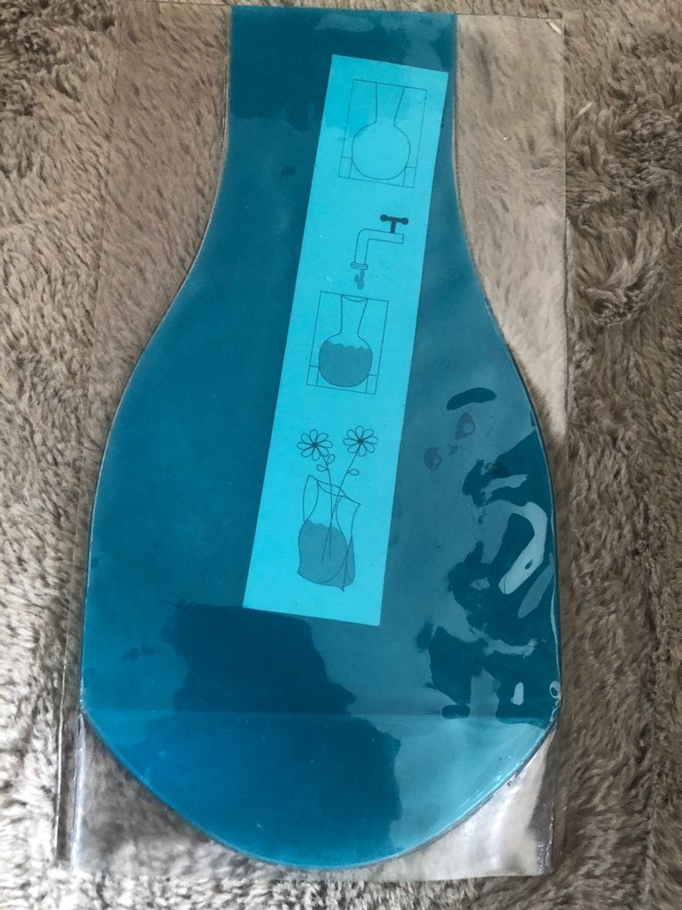 Plastic vaas, Ophalen of Verzenden, Nieuw, Blauw