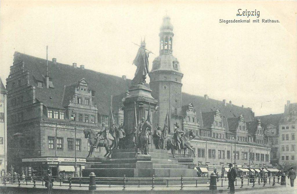 701-295-007 Leipzig Siegesdenkmal, Verzenden, Voor 1920, Duitsland