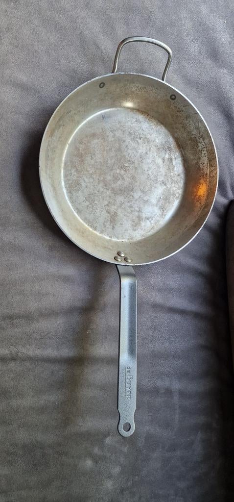 De Buyer koekenpan 32cm - Gebruikt, Huis en Inrichting, Keuken | Potten en Pannen, Ophalen, Overige materialen, Gebruikt, Keramische plaat