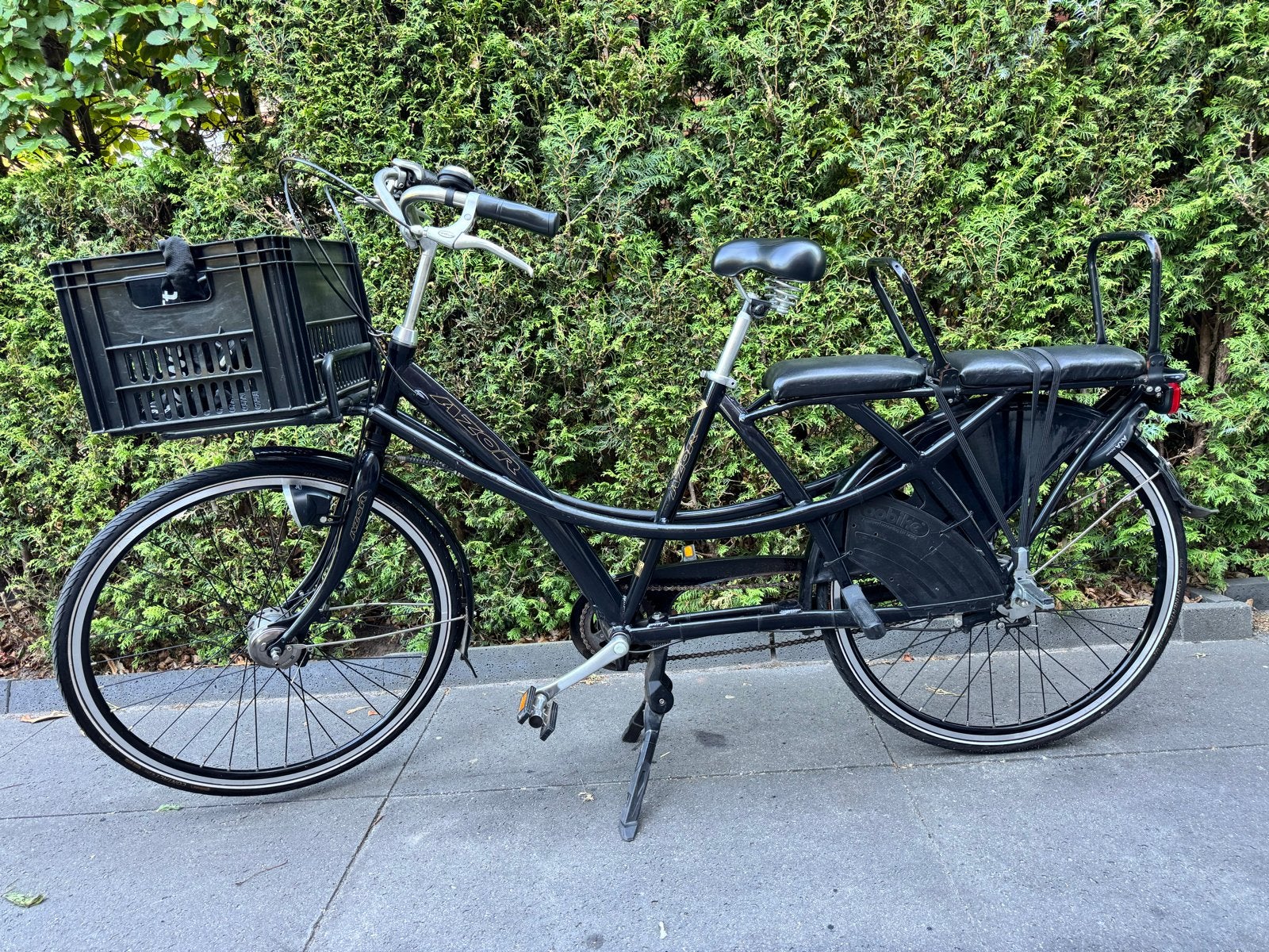 Azor verlengde fiets tweeling met kinderzitjes, Versnellingen, Trommelrem, Ophalen, Overige merken