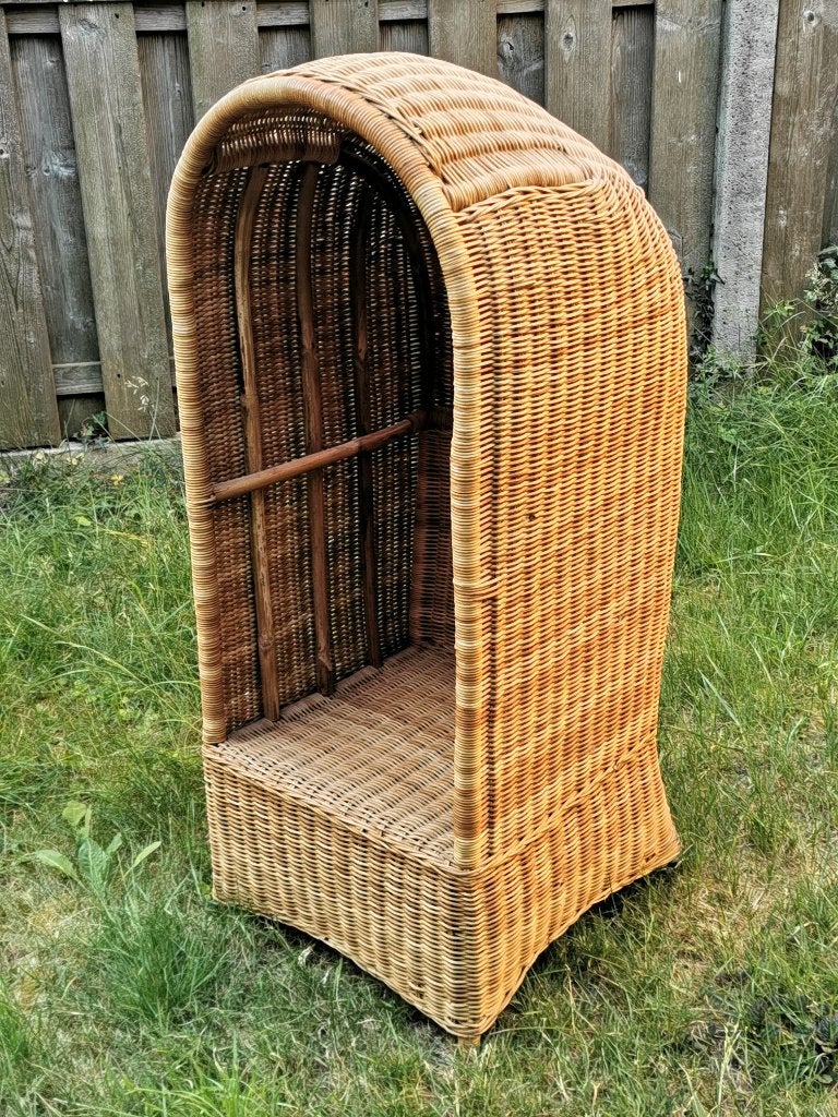 Rotan strandstoel / strandkorf – kindermaat – 98 cm, Ophalen, Zo goed als nieuw, Overige typen