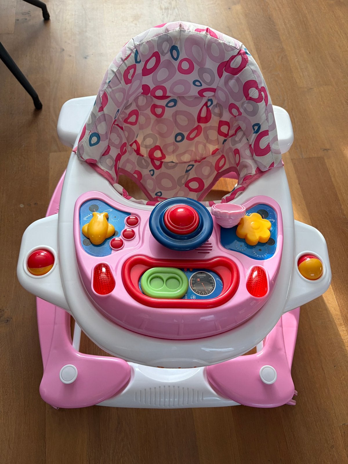 Roze wit vliegtuig baby loopkar loopwagen, Ophalen, Gebruikt, Overige typen, Met licht