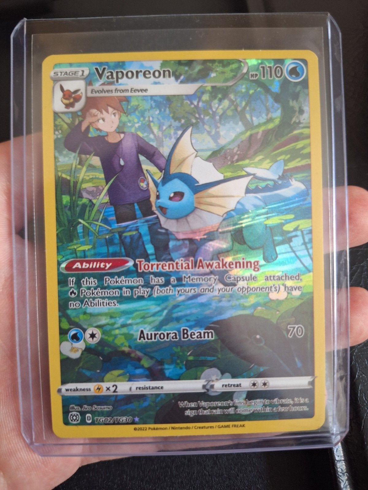 Vaporeon TG02/TG30 | Brilliant Stars, Ophalen of Verzenden, Nieuw, Losse kaart, Foil