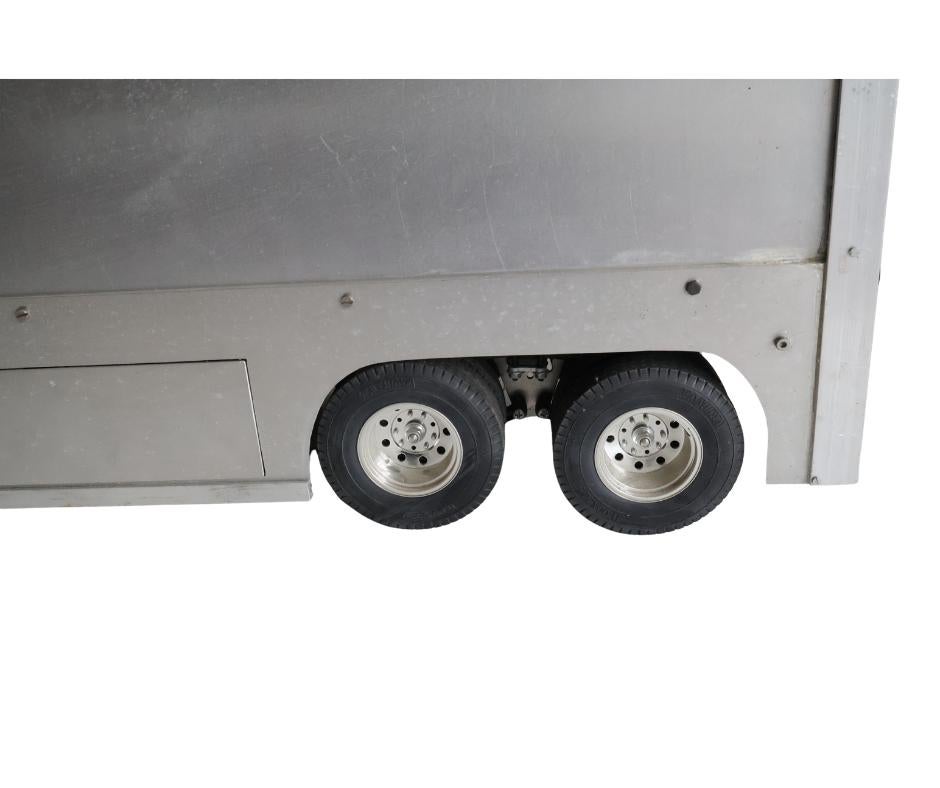 Trailer 1/14 Tamiya / zelfbouw 75x18,5cm rc, Ophalen of Verzenden, Gebruikt, Onderdeel