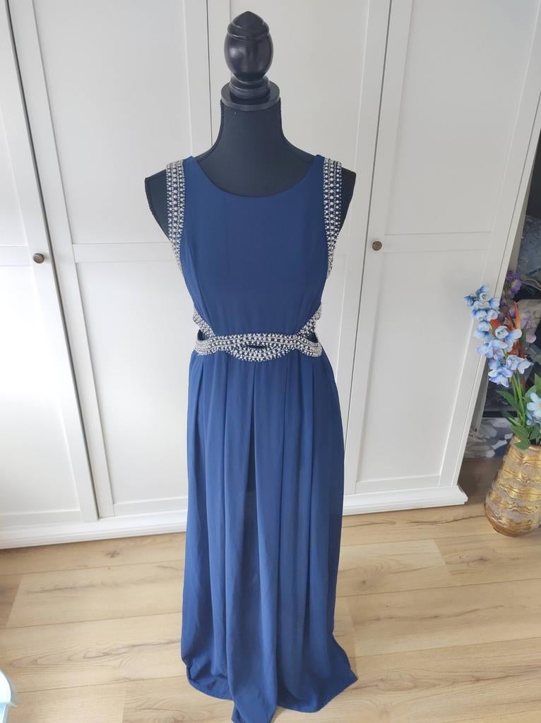 Prachtige avond jurk als nieuw!, Maat 38/40 (M), Galajurk, Blauw, Ophalen of Verzenden