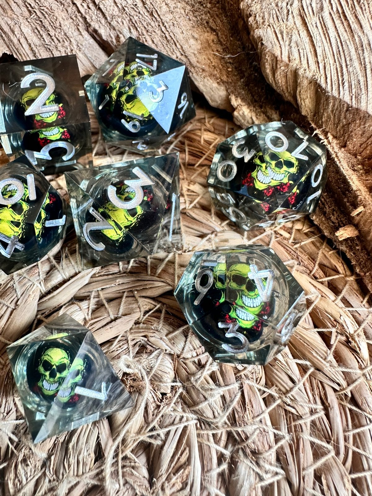 DND dice / dooshoofd / Dobbelstenen / D&D / RPG / nieuw, Hobby en Vrije tijd, Wargaming, Ophalen of Verzenden, Nieuw, Overige soorten