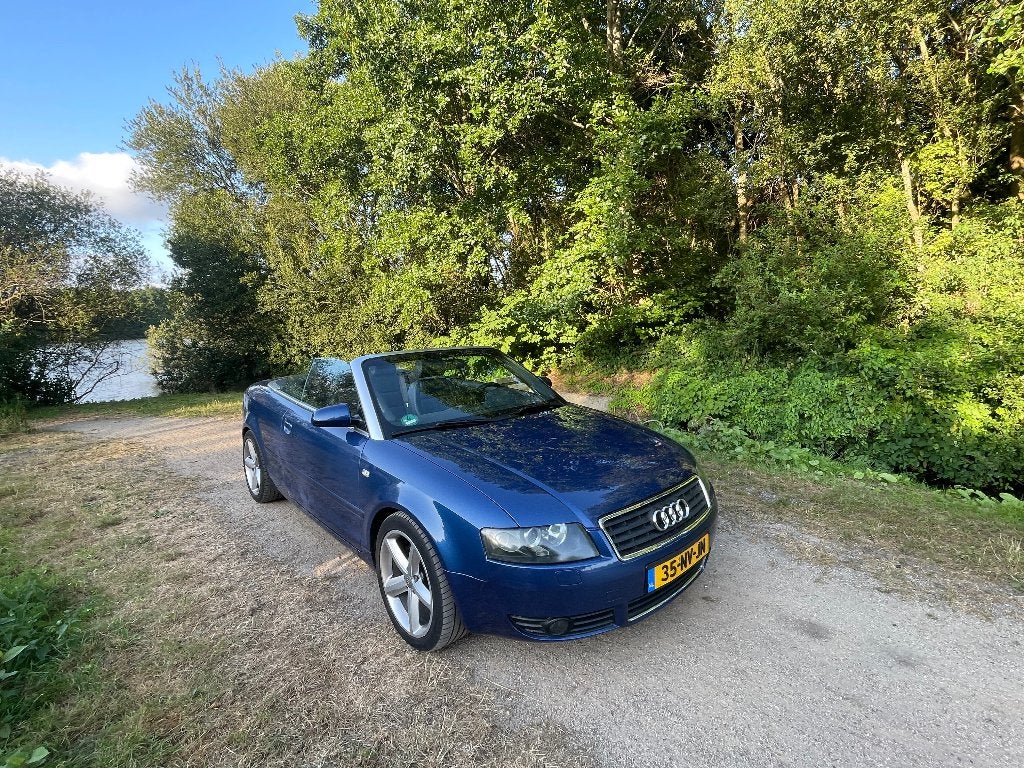Audi A4 2.4 V6 125KW Cabrio AUT 2004 Blauw, Auto's, Audi, Automaat, Cabriolet, A4, Particulier