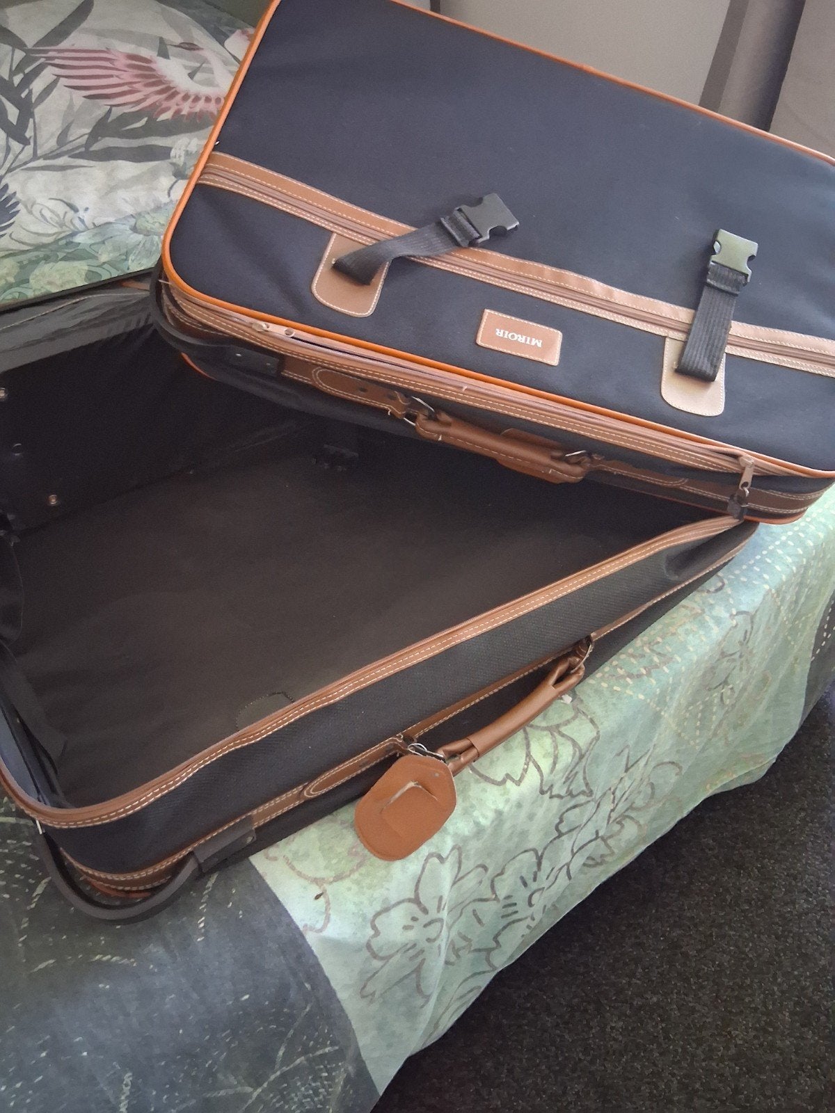 Miroir reiskoffer met wieltjes - Zwart/bruin, Sieraden, Tassen en Uiterlijk, Ophalen, Gebruikt, 50 tot 60 cm, 35 tot 45 cm
