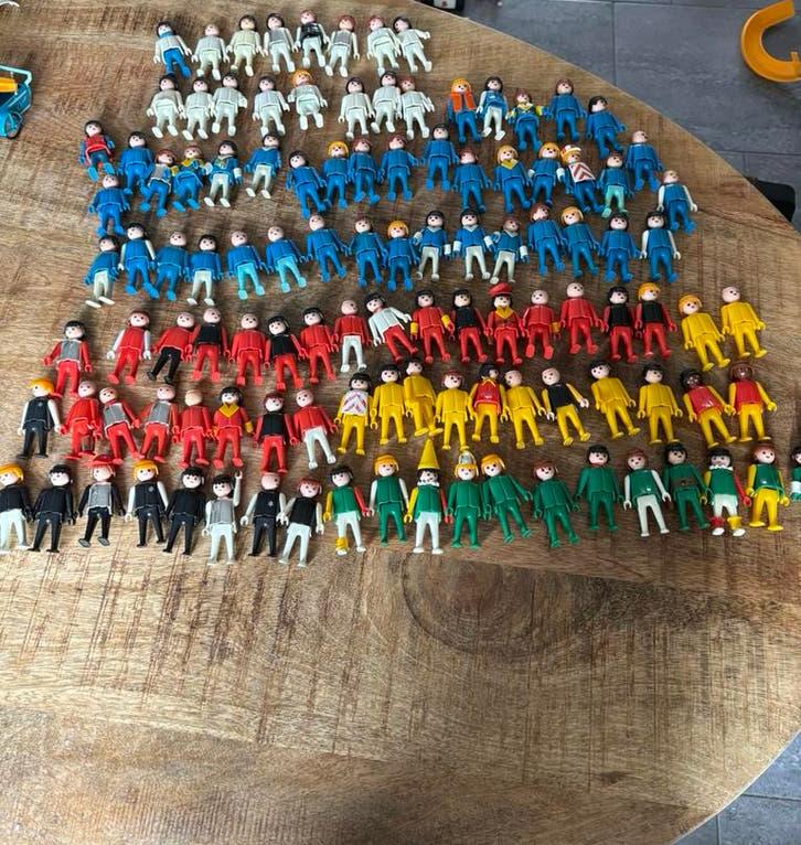 Playmobil poppetjes oud model 128 stuks, Ophalen of Verzenden, Gebruikt, Los playmobil