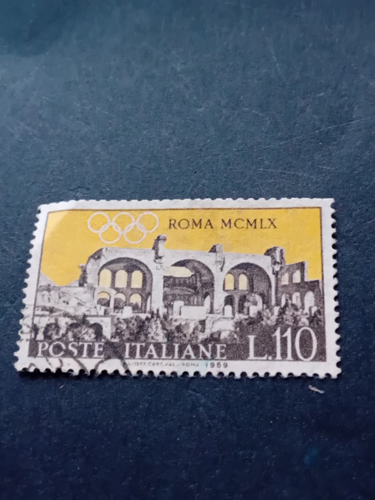 Postzegel Olympische Spelen Rome 1960 - Italië, Verzamelen, Ansichtkaarten | Buitenland, Ophalen of Verzenden, 1960 tot 1980, Duitsland