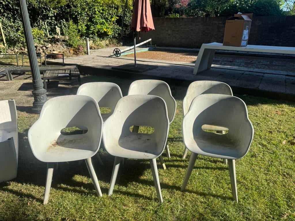 6x Allibert tuinstoelen – €75 setprijs, Ophalen, Gebruikt, Kunststof