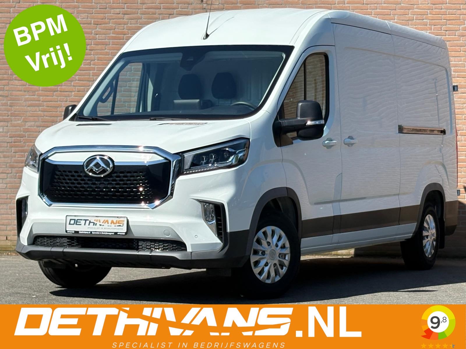 Maxus eDeliver 9 L3H2 72kWh 280KM Actieradius / Carplay / 10, Auto's, Stof, Gebruikt, Met garantie (alle), Maxus