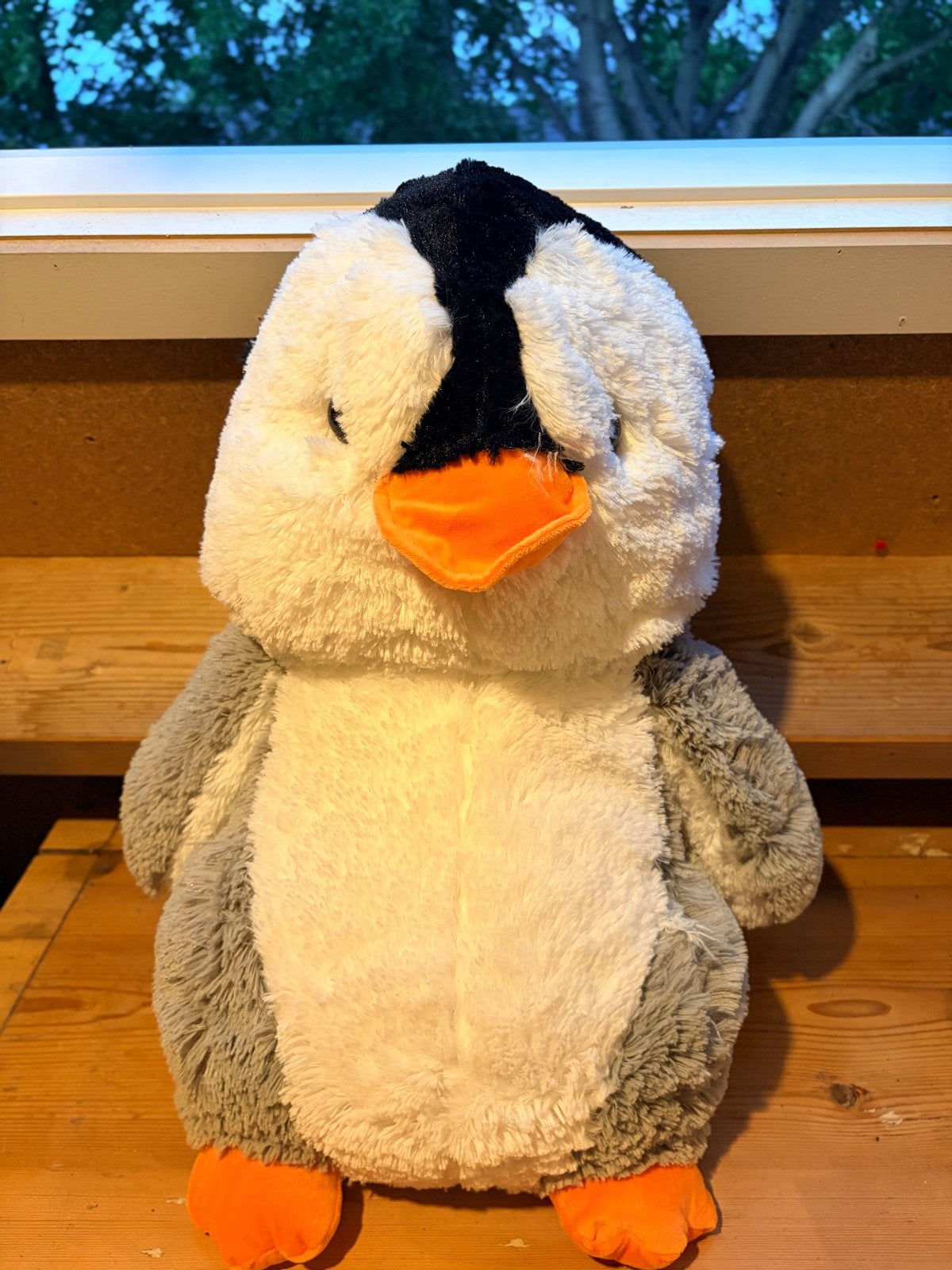 Grote zachte pinguïn knuffel, zo goed als nieuw, Pinguïn, Ophalen of Verzenden, Zo goed als nieuw, Middelgroot (20 tot 80 cm)