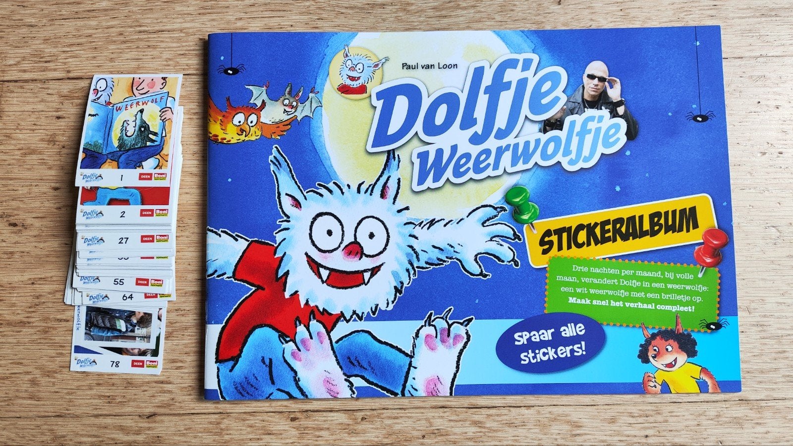 Dolfje Weerwolfje stickeralbum met alle stickers, Verzamelen, Supermarktacties, Deen, Ophalen of Verzenden