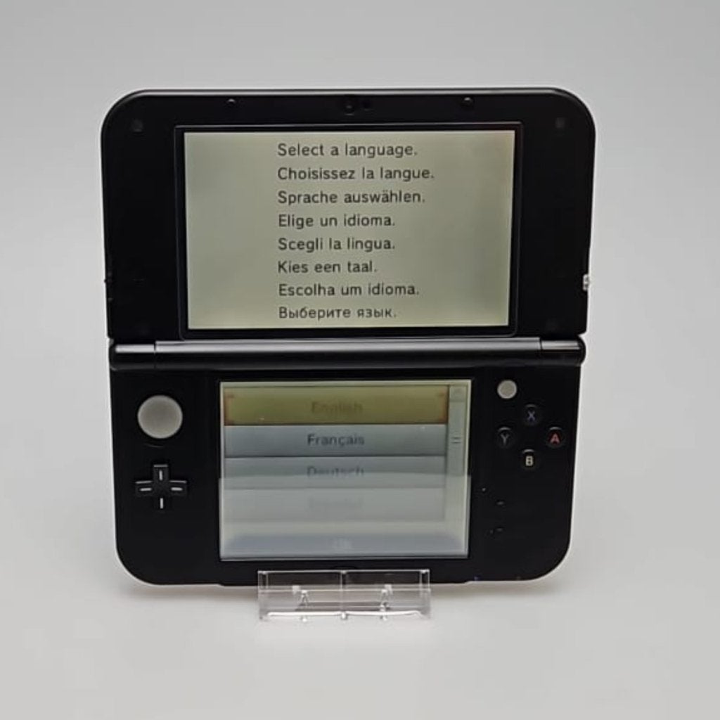 New Nintendo 3DS XL Solgaleo/Sun Lunala/Moon RED-001 Zwart, Nintendo, Gebruikt, Support@nintendo.com, 11-1 Hokotate-cho, Kamitoba, Minami-ku
Kyoto 601-8501
Japan