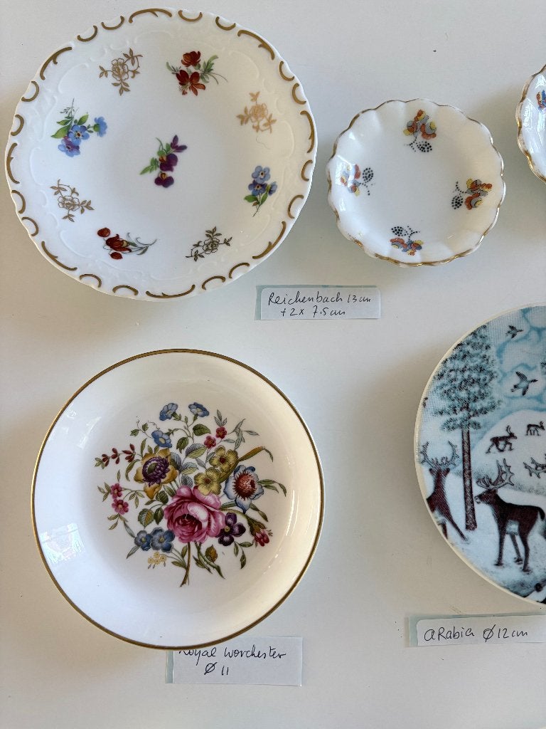 VINTAGE PETITE FOUR EN SCHAALTJES, Ophalen of Verzenden