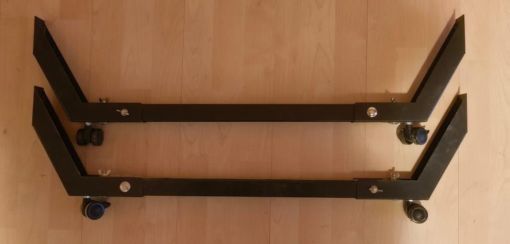 Bedverhogers op wieltjes, Ophalen, Eenpersoons, Metaal, 90 cm