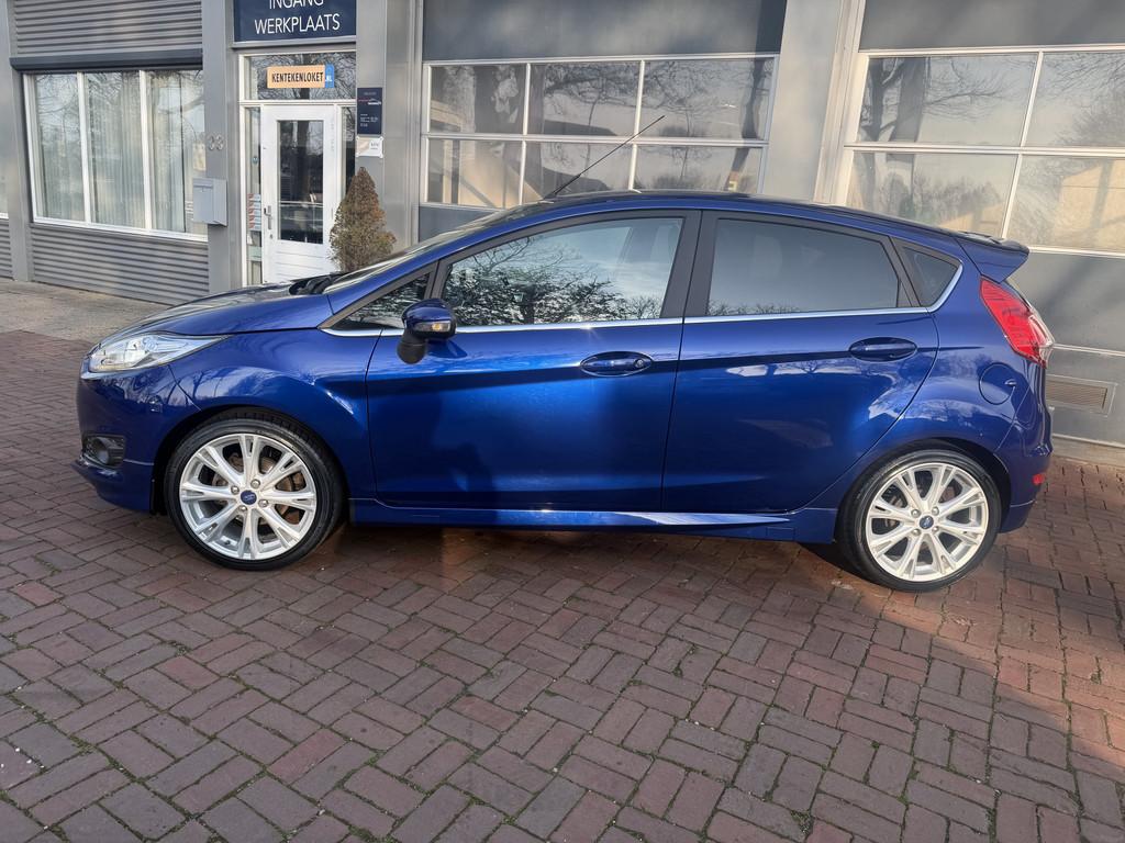 Ford Fiesta 1.0 EcoBoost Titanium Bj 2014 km 99.608 Clima,14, Voorwielaandrijving, Euro 5, Stof, Zwart