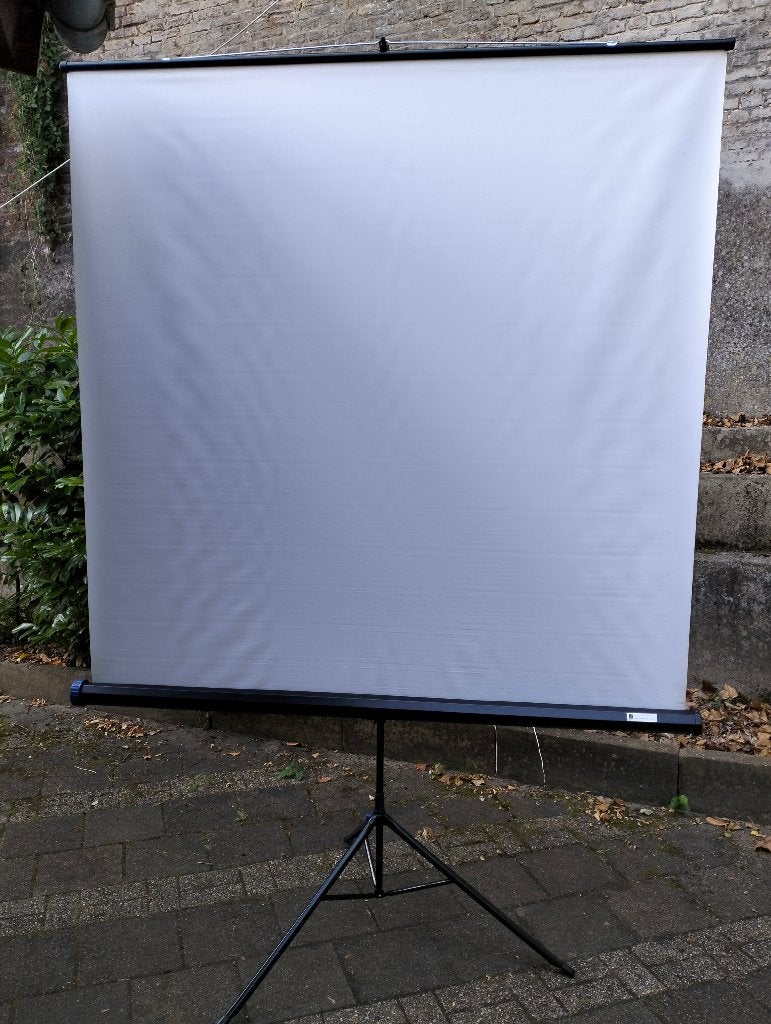 projectiescherm, Ophalen, Handmatig, Gebruikt