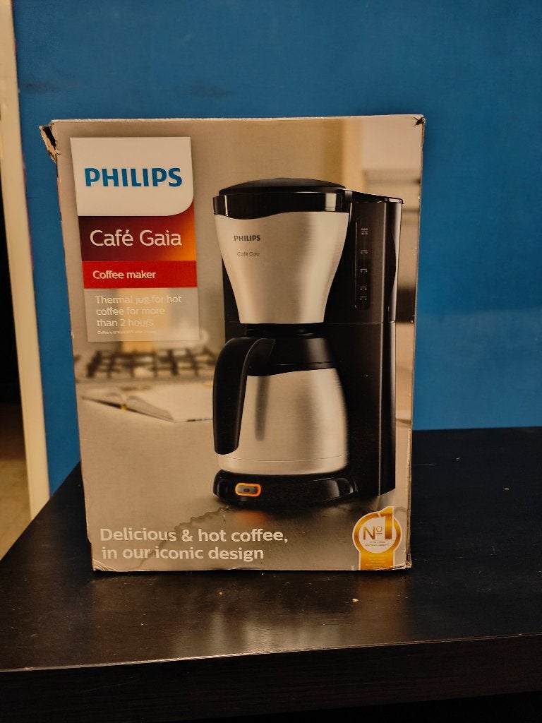 Philips Café Gaia Koffiezetapparaat met Thermoskan, Ophalen, 10 kopjes of meer, Gemalen koffie, Koffiemachine