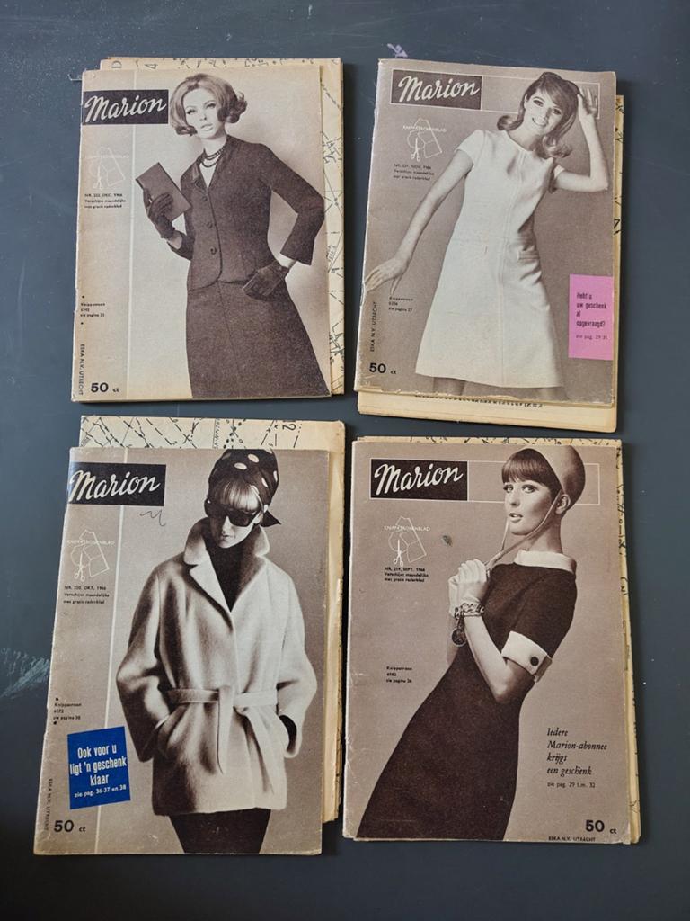 Vintage Marion Naaipatronen - Jaren '60 Mode, Ophalen of Verzenden