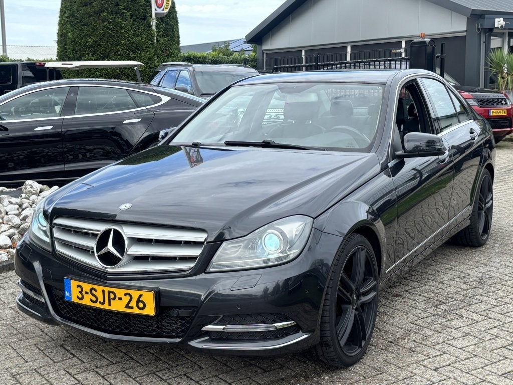 Mercedes-Benz C-Klasse 220 CDI Sedan Avantgarde 2013 NL Auto, Auto's, Euro 5, 4 cilinders, Zwart, Origineel Nederlands