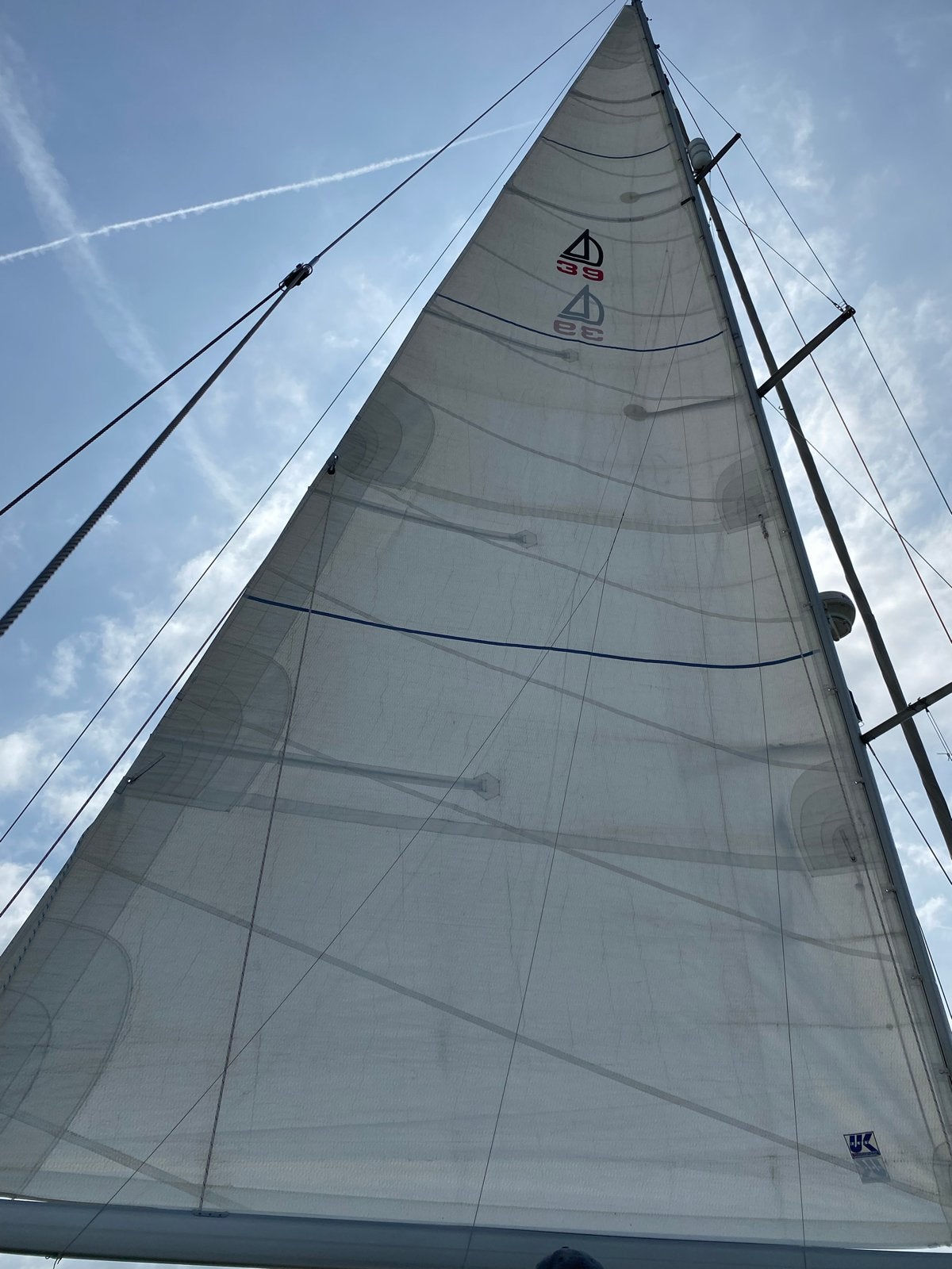 Zeil voor boot - Grootzeil - Gebruikt, Watersport en Boten, 6 meter of meer, Gebruikt, Grootzeil, Ophalen