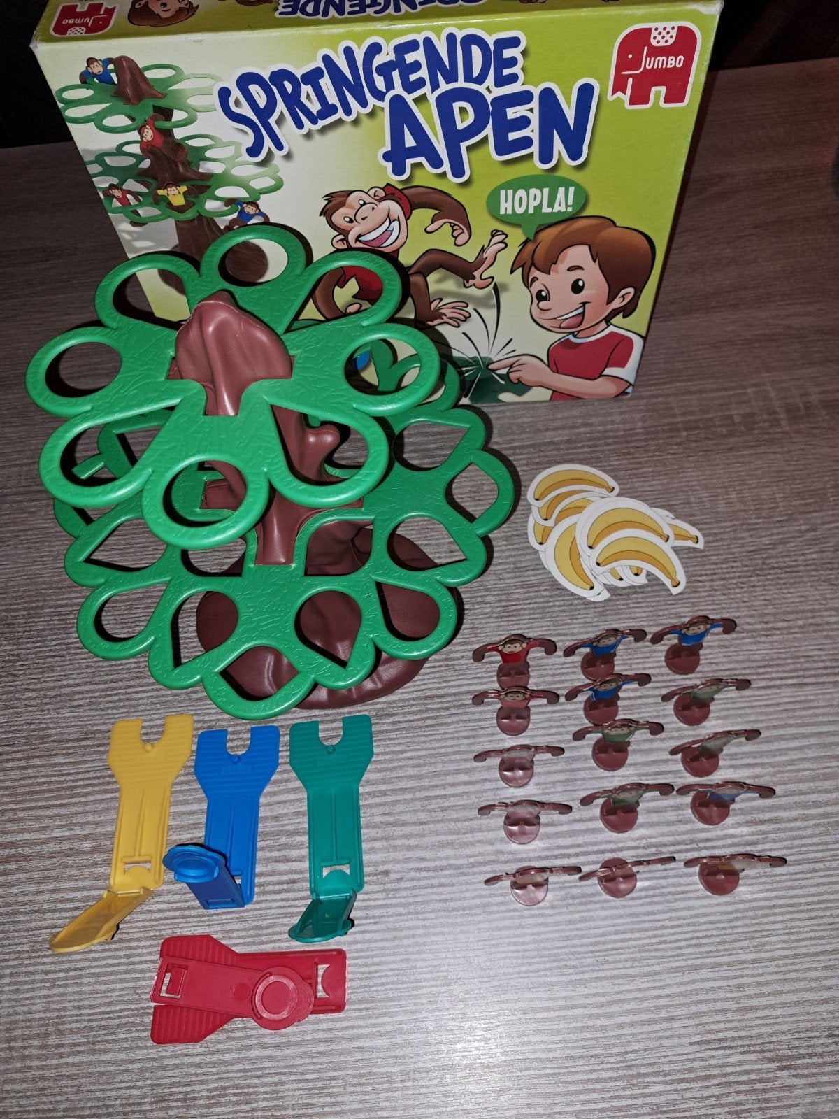 springende apen, Hobby en Vrije tijd, Gezelschapsspellen | Bordspellen, Ophalen of Verzenden, Zo goed als nieuw