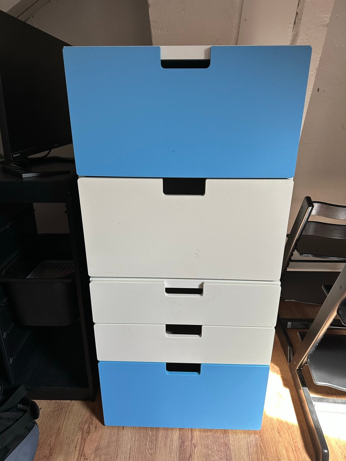 2 IKEA Stuva kasten met lades (3 en 2 lades), Ophalen, Kunststof, Gebruikt, 100 tot 150 cm