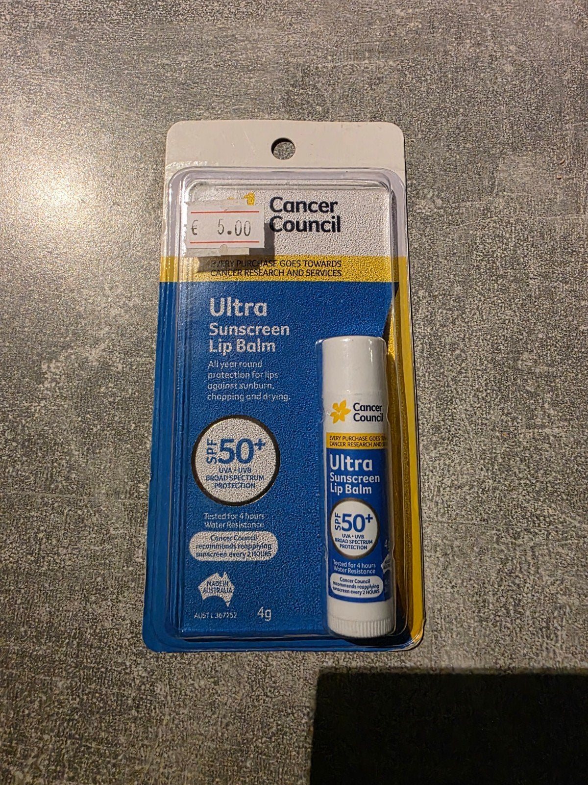 Cancer Council Ultra Sunscreen Lippenbalsem SPF 50+ nieuw, Nieuw, Ophalen of Verzenden, Cancer Council, Onbekend