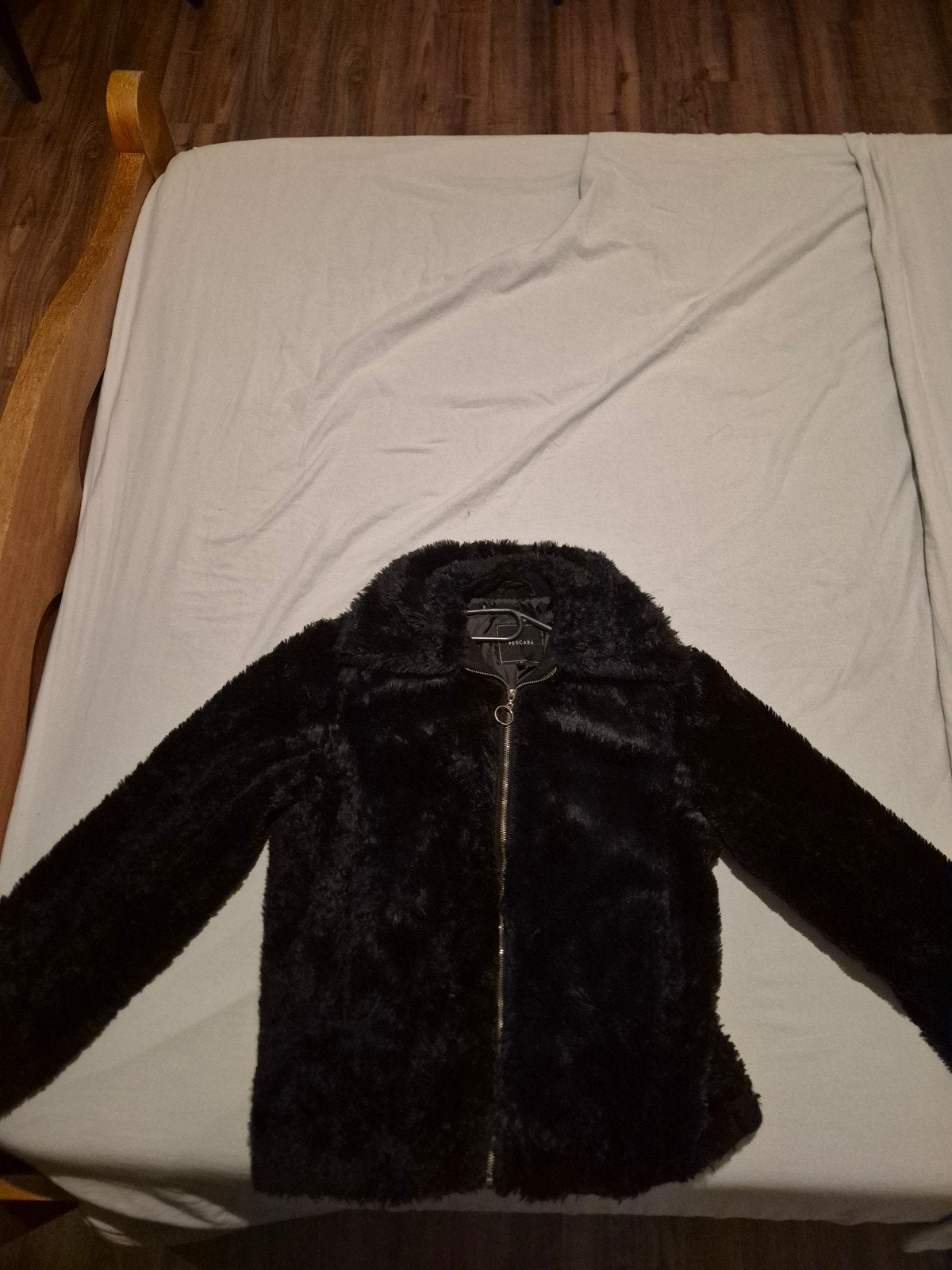 Zwart Pescara teddy jasje maat M, Pescara, Ophalen, Maat 38/40 (M), Zwart
