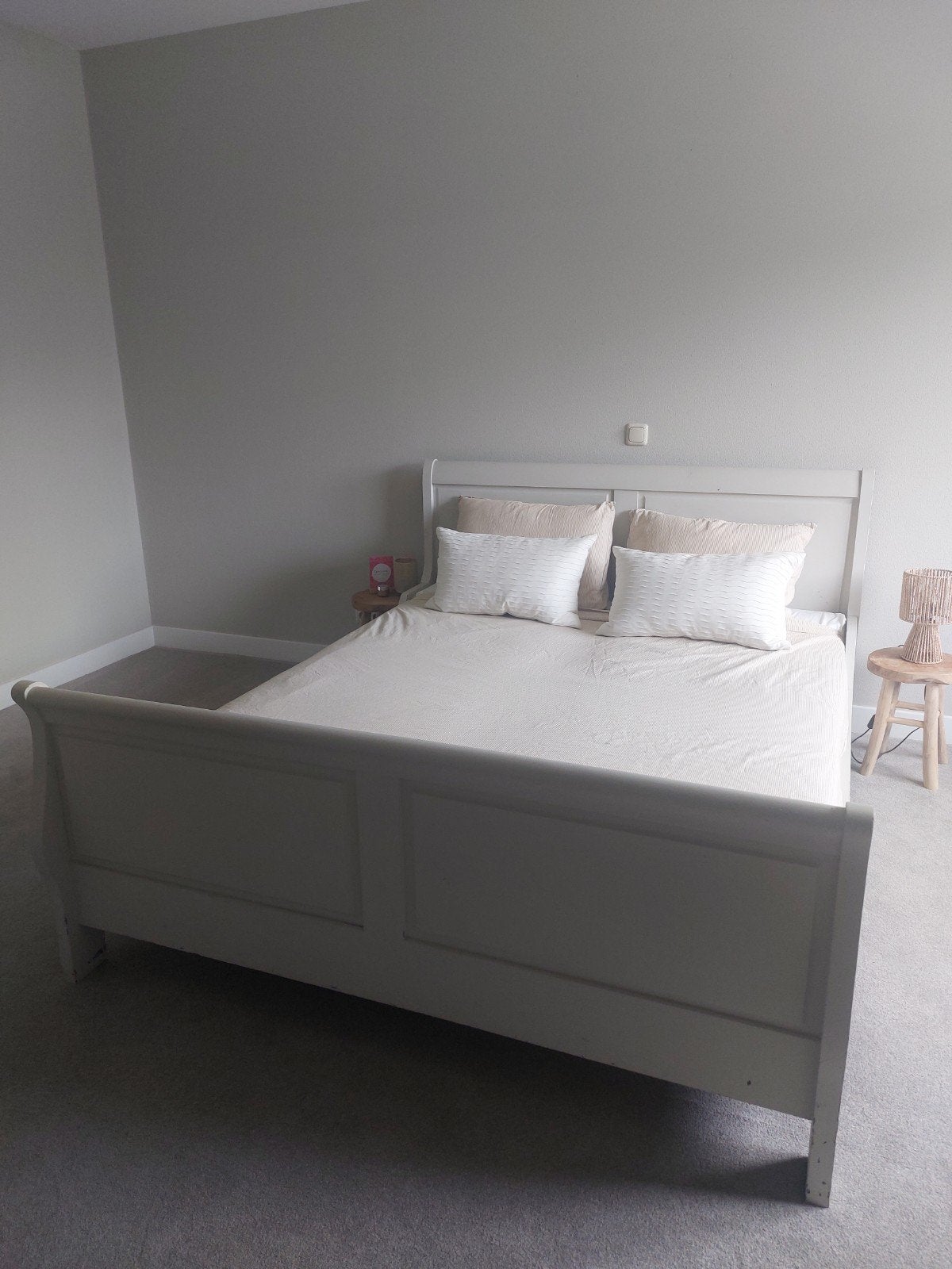 Degelijk ledikant 160x200 met verstelbare lattenbodems, Huis en Inrichting, Slaapkamer | Bedden, Tweepersoons, Ophalen of Verzenden
