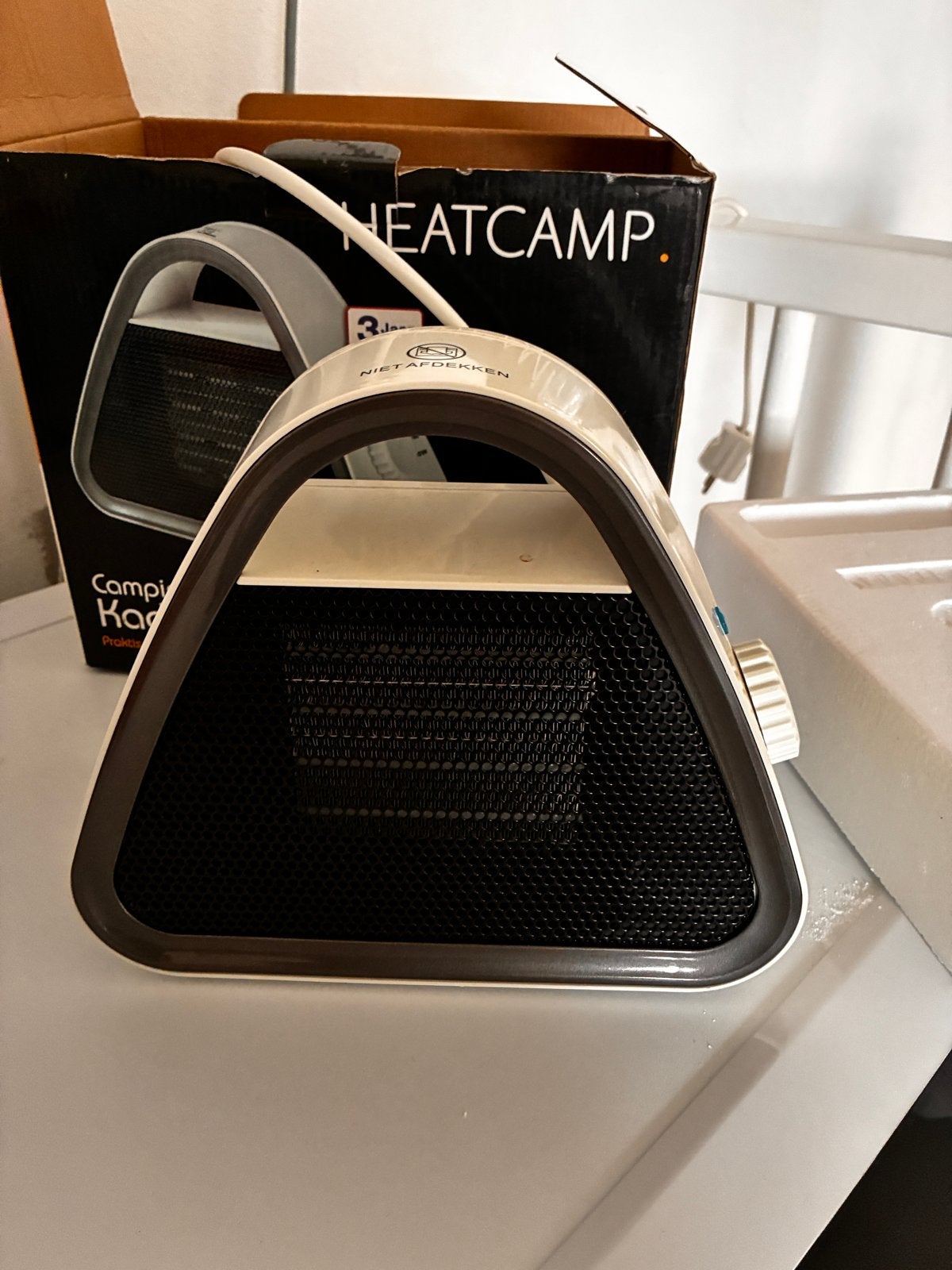 Heatcamp Camping Kachel - Ventilator en Kachel in één, Caravans en Kamperen, Ophalen of Verzenden, Zo goed als nieuw