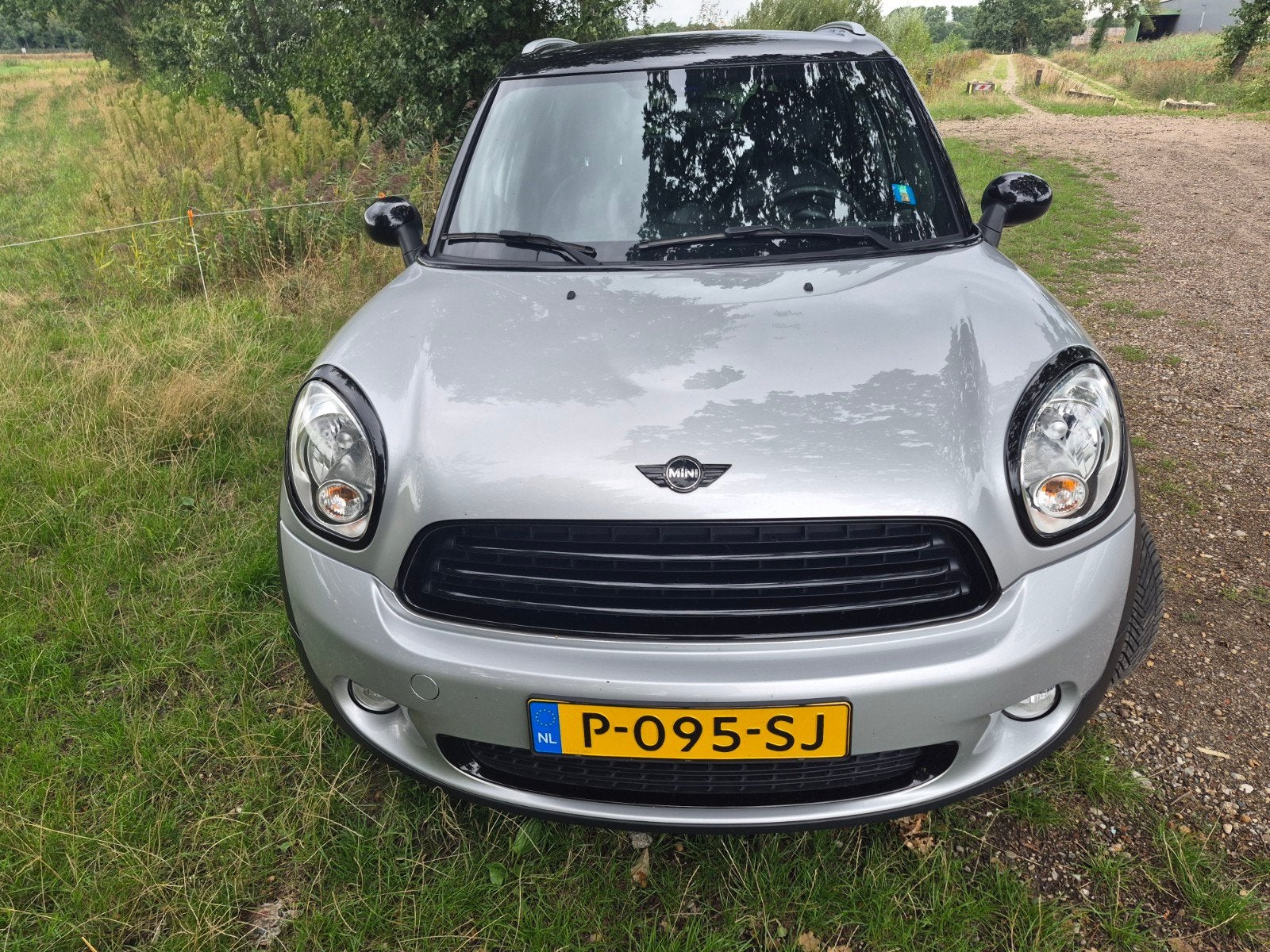 Mini Countryman 1.6 Cooper 2014 Grijs, Auto's, Voorwielaandrijving, Zwart, 122 pk, Leder