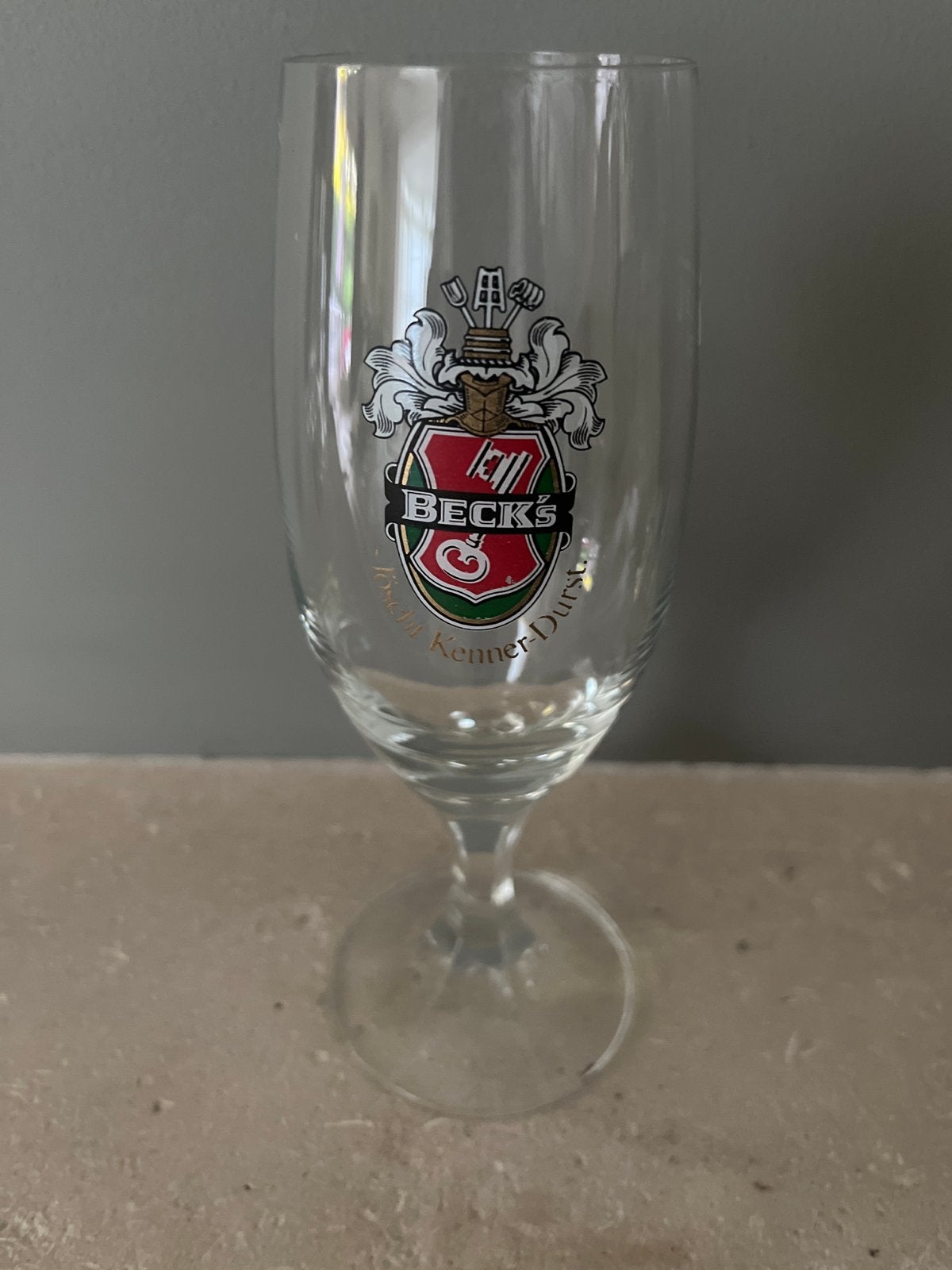 Becks Bierglas 0.2L - Vintage Verzamelaarsitem, Ophalen, Gebruikt, Bierglas