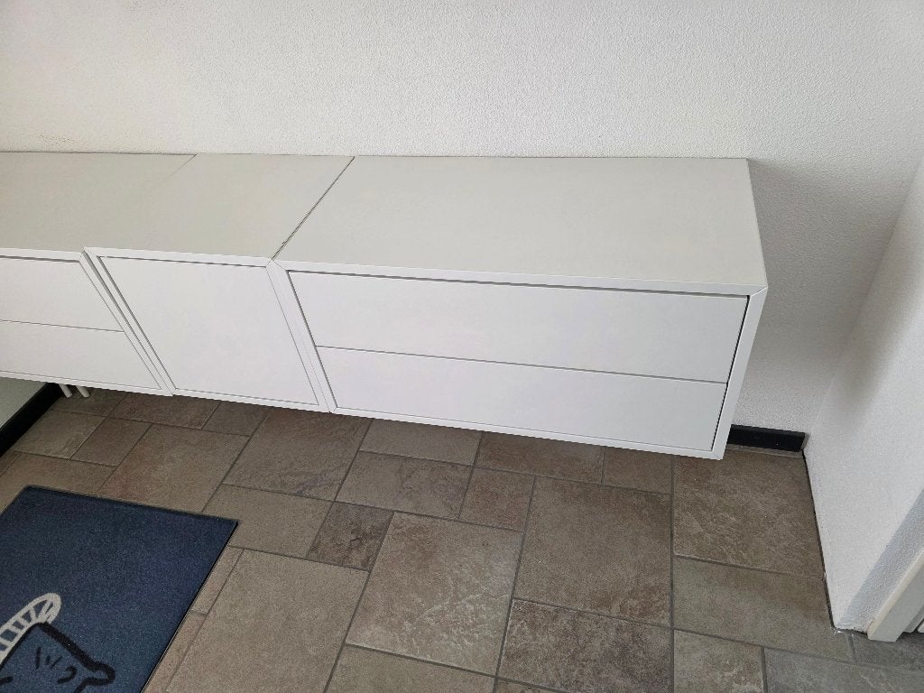 Ikea Eket wandkast met 2 lades, Huis en Inrichting, Ophalen, Gebruikt, Minder dan 150 cm, Minder dan 100 cm