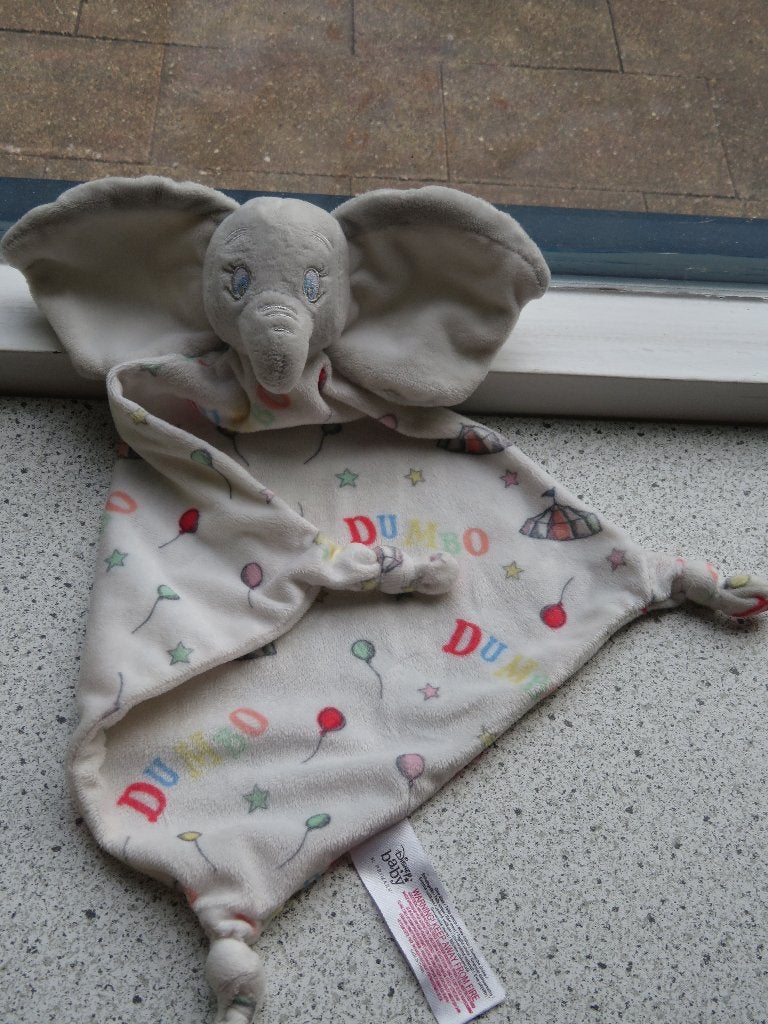Knuffeldoek olifant Dombo Dumbo Disney Baby Primark, Disney, Ophalen of Verzenden, Zo goed als nieuw, Wasbaar