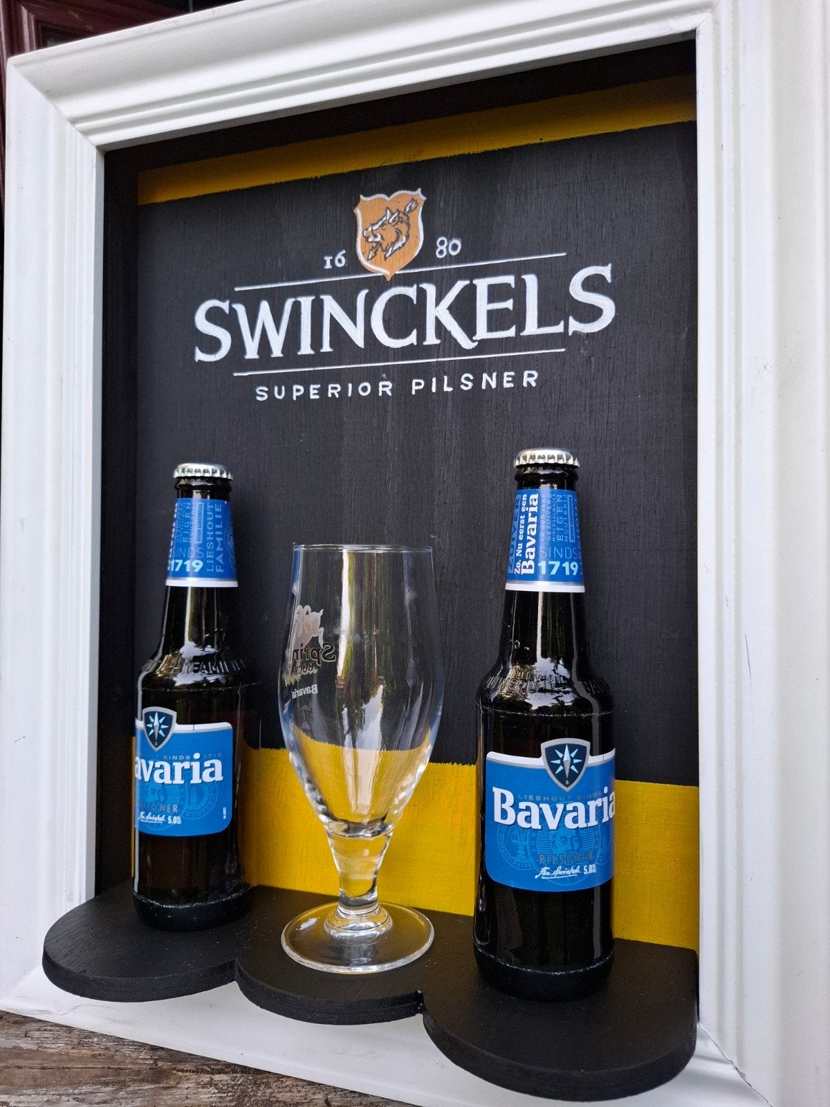 Bar mancave bier wand deco swinkels, Ophalen of Verzenden, Reclamebord, Plaat of Schild