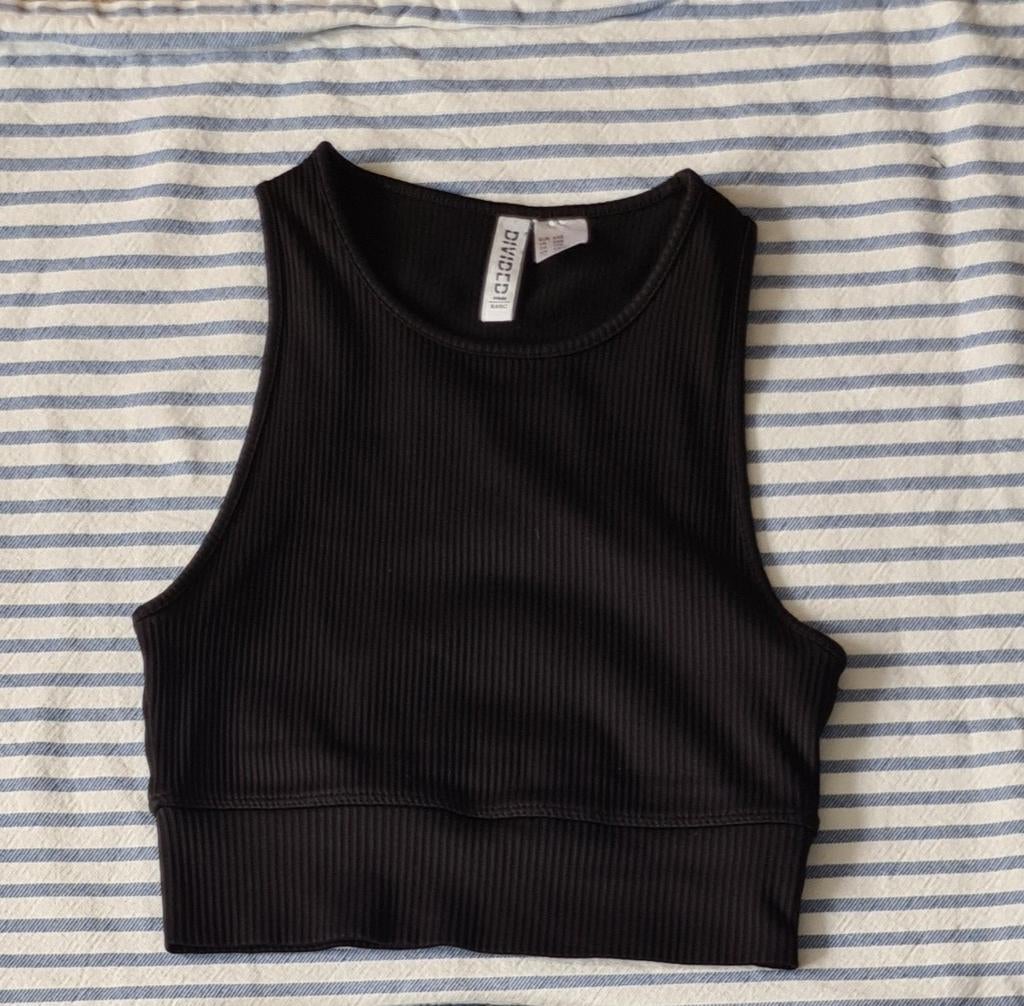 H&M top XXS, H&M, Zwart, Ophalen of Verzenden, Zo goed als nieuw