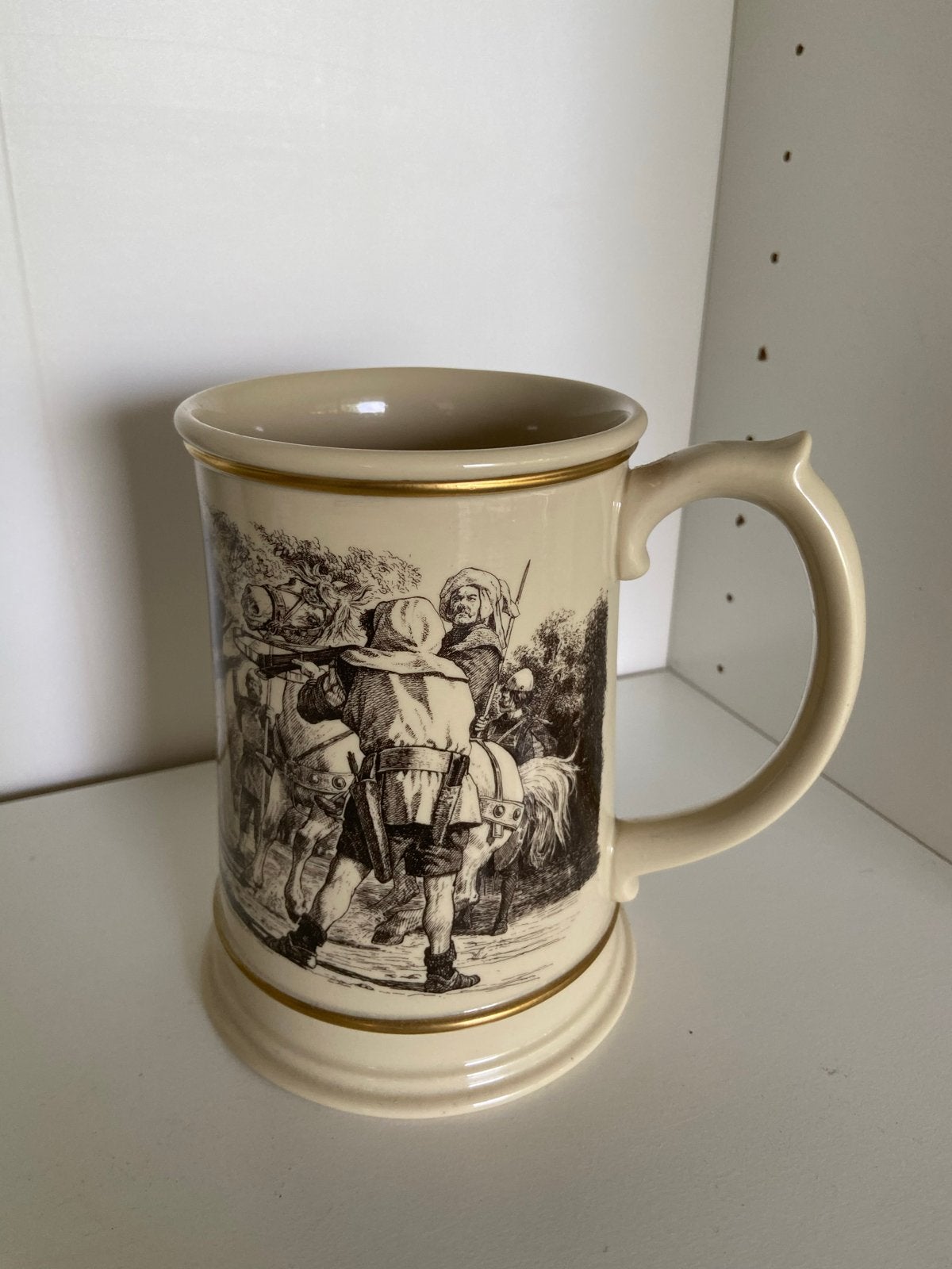 Franklin Porselein Vaderdag 1979 Bierkroes Bierpul Bierbeker, Ophalen of Verzenden