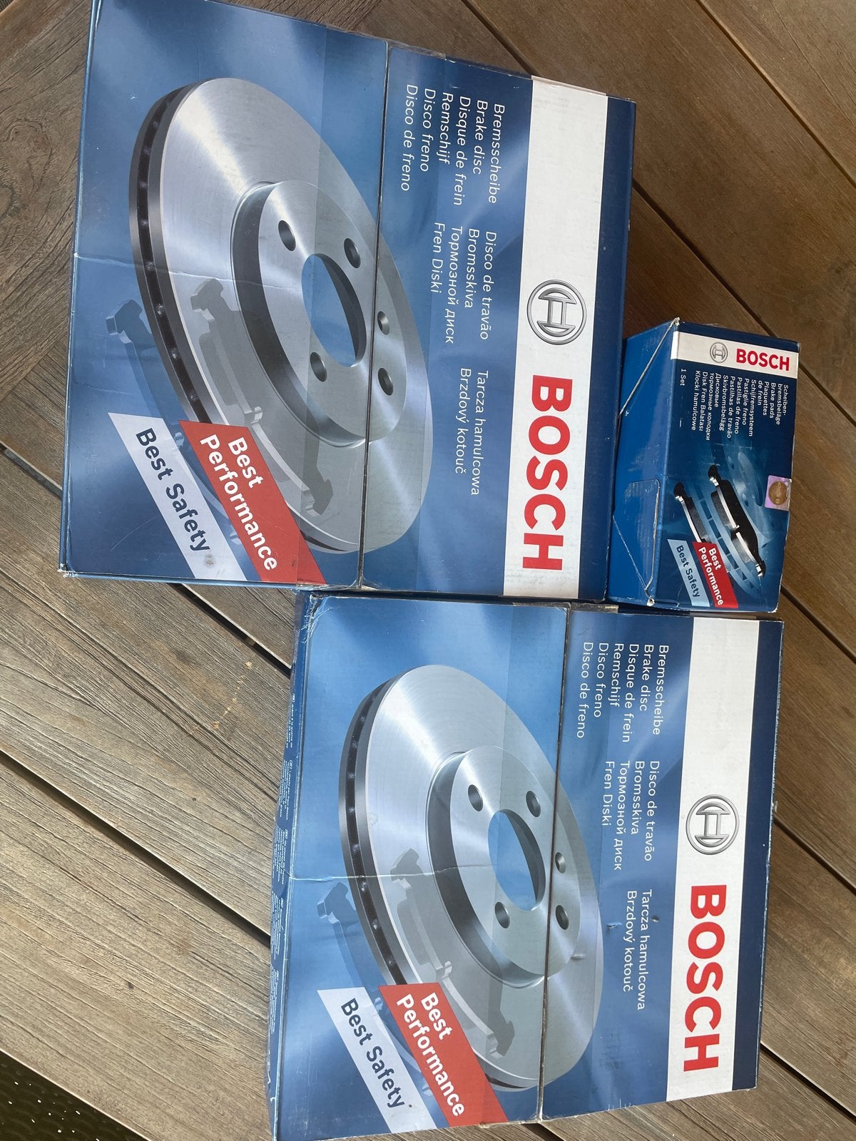 Nieuwe Bosch remschijven en remblokken voor Opel, Auto-onderdelen, Ophalen of Verzenden, Nieuw, Universele onderdelen