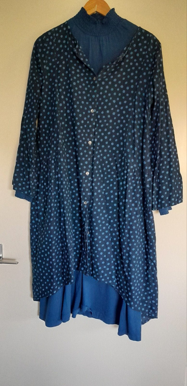 Gudrun Sjoden set, jurk maat M, tuniek maat S, Maat 38/40 (M), Blauw, Ophalen of Verzenden, Onder de knie
