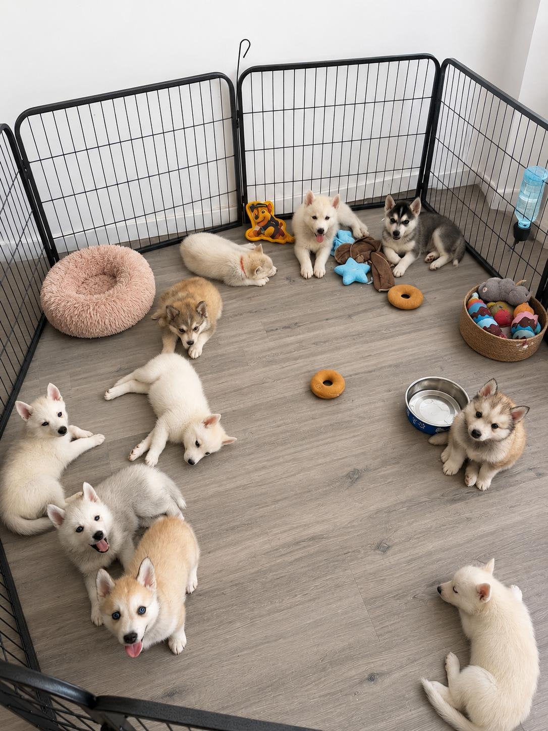 Puppy pomsky’s, Dieren en Toebehoren, Parvo, Overige rassen, 8 tot 15 weken, Meerdere