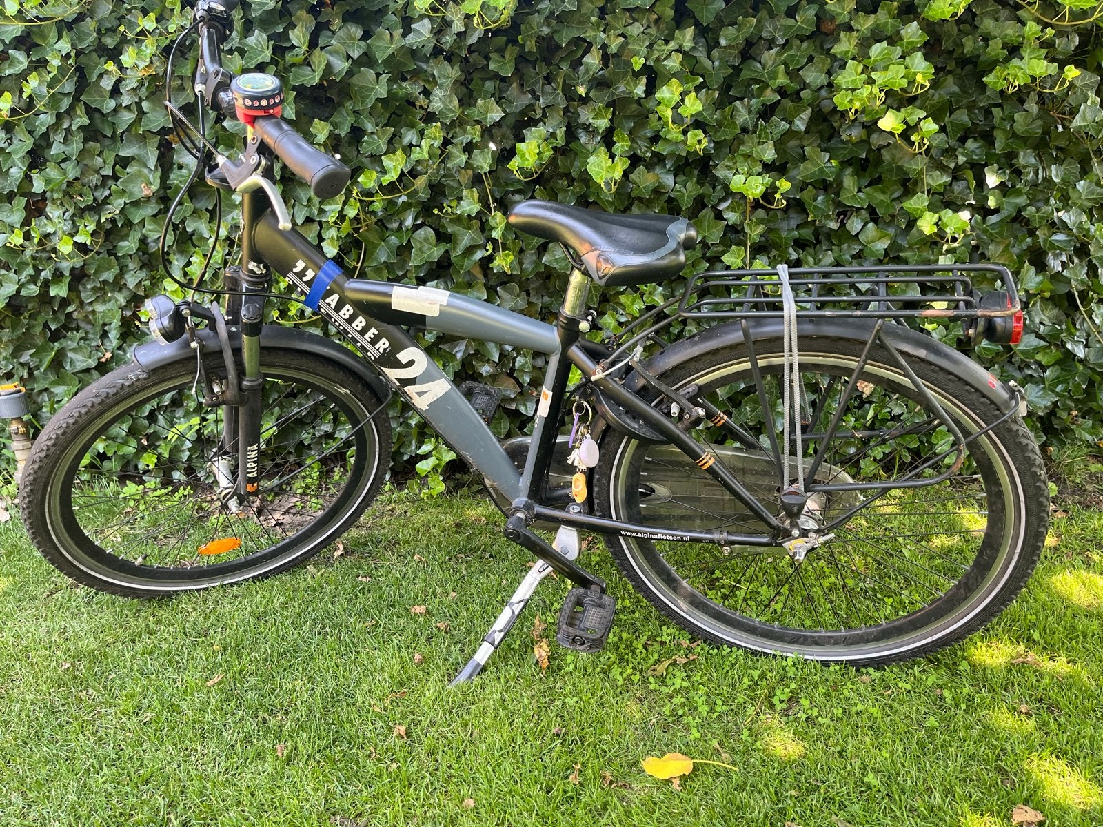 Alphina fiets 24 inch, klaar voor gebruik, Gebruikt, Velgrem, Versnellingen, Minder dan 49 cm