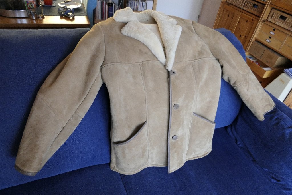 Originele Nieuw-Zeelandse heren winterjas, Maat 52/54 (L), Beige, Zo goed als nieuw, SkinDeep