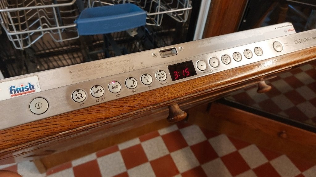 Bosch vaatwasser SMV86M50, Ophalen, Gebruikt, Minder dan 10 liter, Inbouw