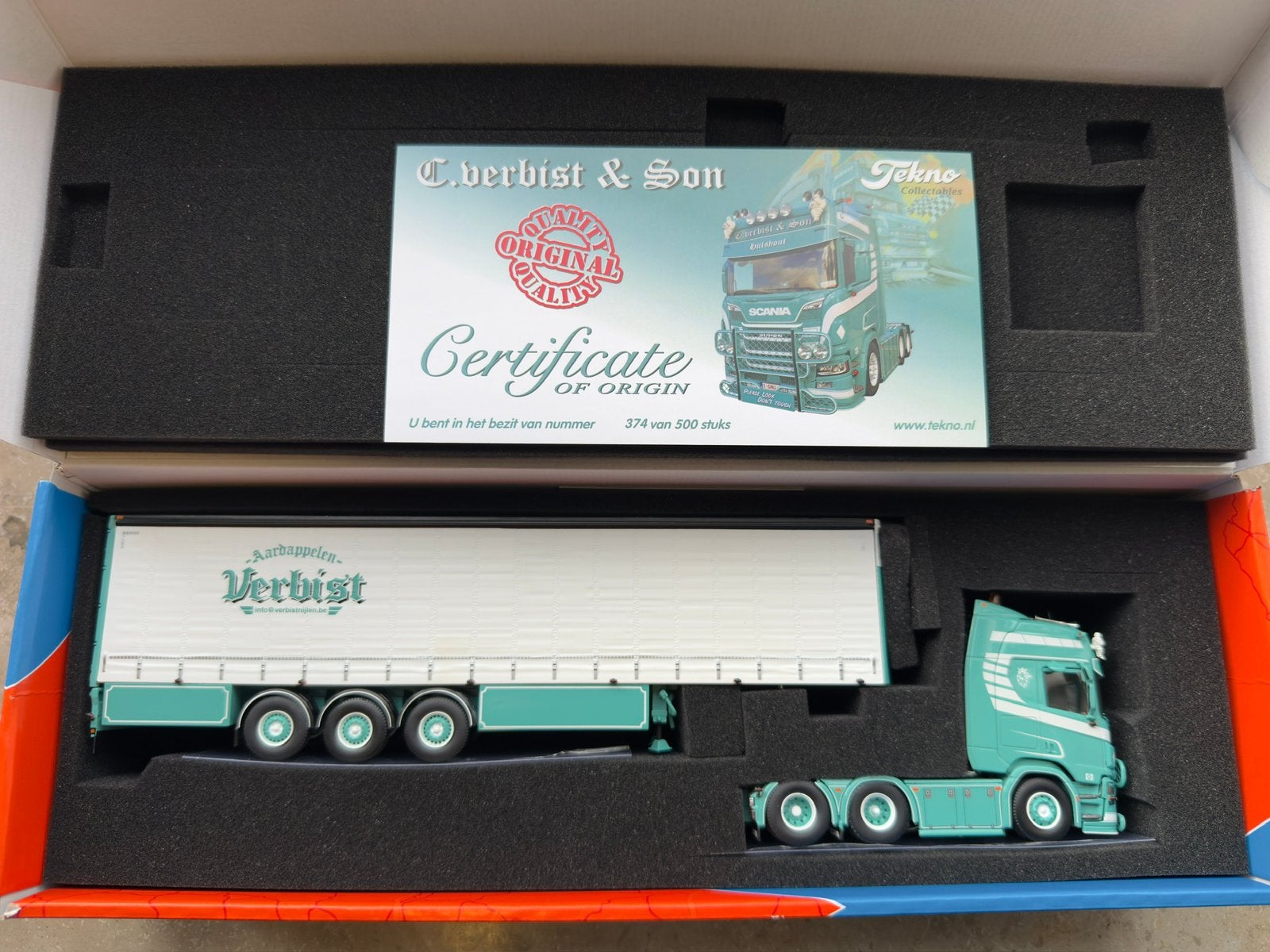 Tekno 1:50 Verbist Scania NextGen, Verzenden, Nieuw, Bus of Vrachtwagen, Tekno