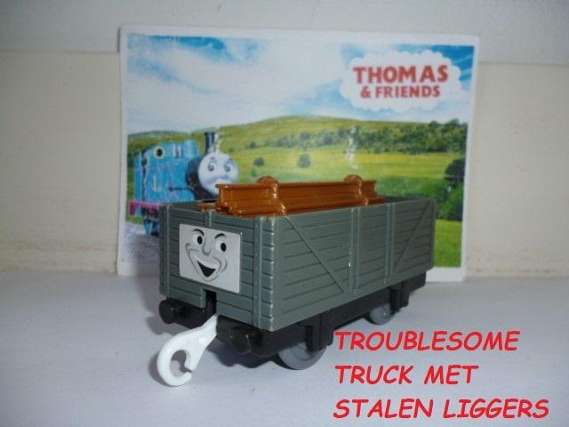 Trackmaster Thomas de Trein, Troublesome Truck met Staal, Kinderen en Baby's, Speelgoed | Thomas de Trein, Gebruikt, Ophalen of Verzenden