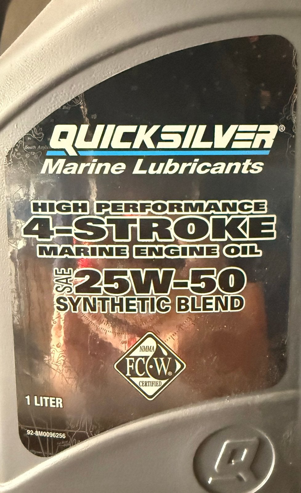 Quicksilver 4-taks 25W-50 synthetisch blend 1L, Watersport en Boten, Ophalen of Verzenden, Nieuw, Onderhoud en Reparatie